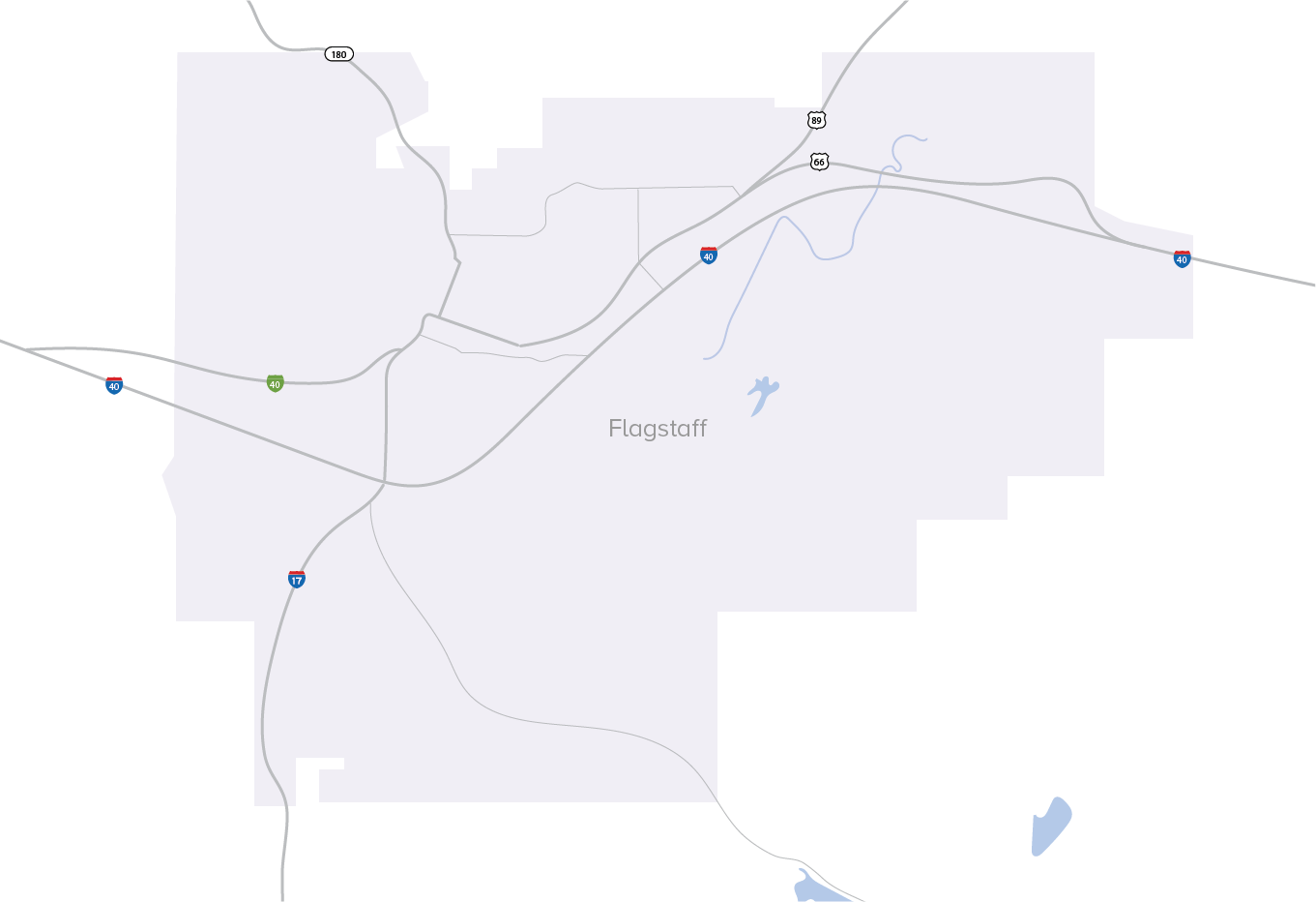 Flagstaff AZ Zip Code Map