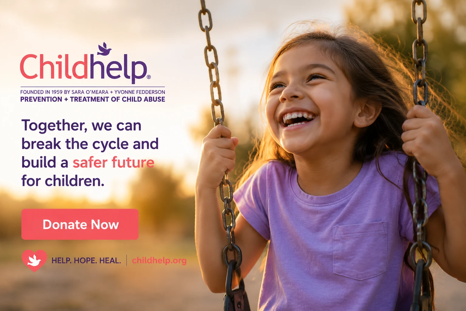 Child thriving thanks to Childhelp's support